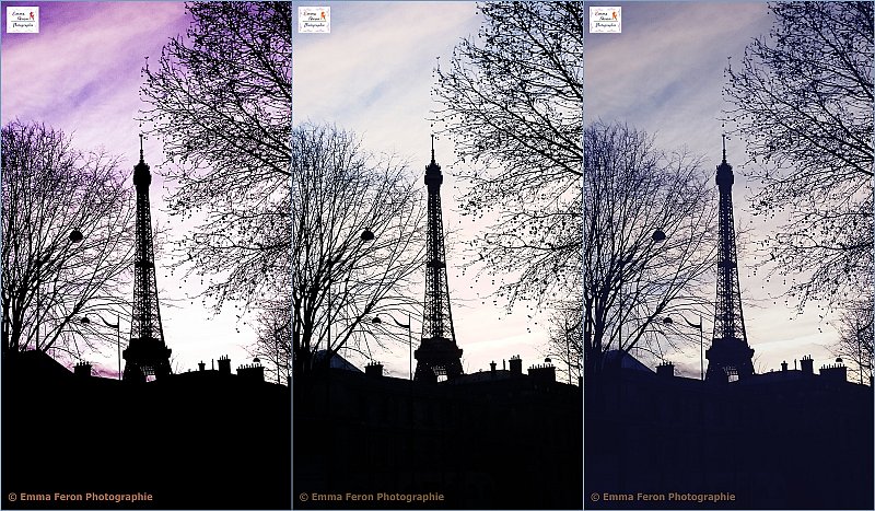 Eiffel Tower in 3 ways