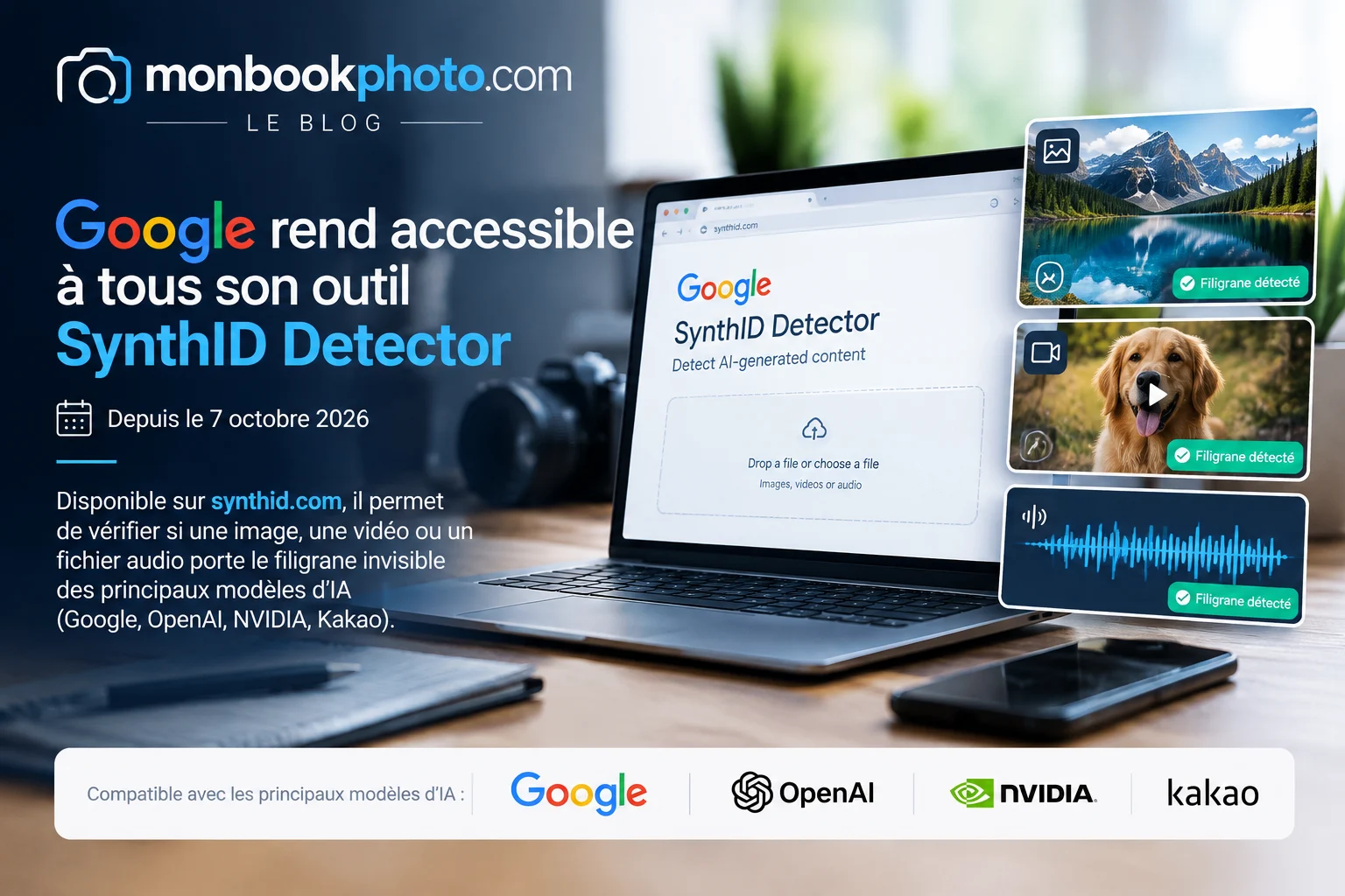 SynthID Detector : Google ouvre son outil gratuit de détection de filigranes IA